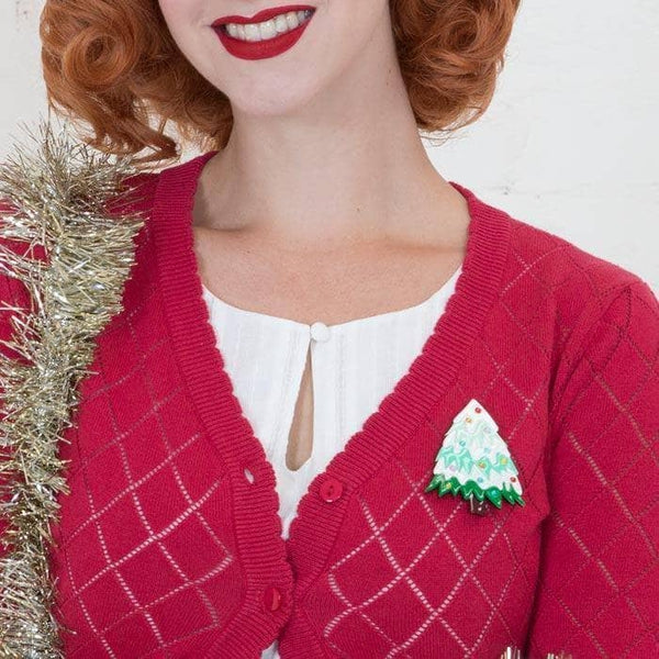 Erstwilder - To Be Jolly Christmas Tree Brooch (2017) - 20th Century Artifacts