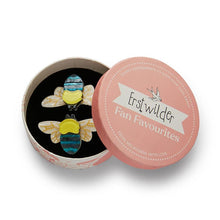 Load image into Gallery viewer, Erstwilder - To Bee or Not to Bee Hair Clips - 20th Century Artifacts