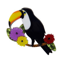 Load image into Gallery viewer, Erstwilder - Toco of the Tropics Toucan Brooch (2016) - 20th Century Artifacts