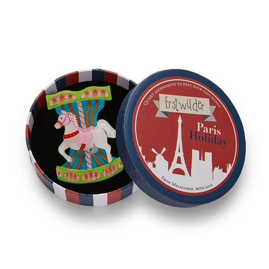 Erstwilder - Trocadéro Carousel Brooch - 20th Century Artifacts