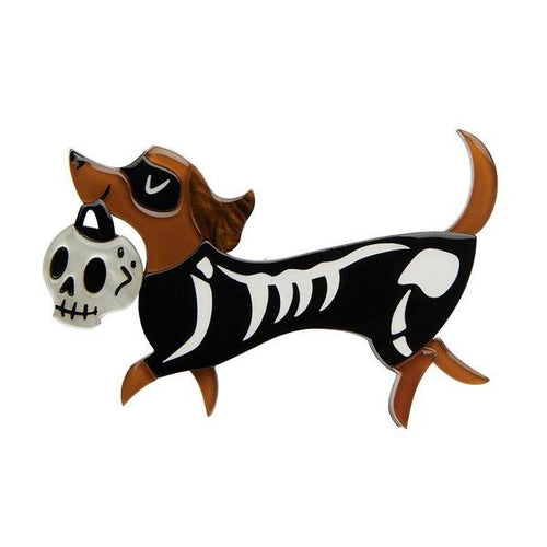 Erstwilder - Trot or Treat Dog Brooch (2020) - 20th Century Artifacts