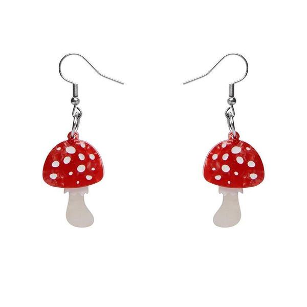 Erstwilder - Twinning Toadstools Drop Earrings (2020) - 20th Century Artifacts