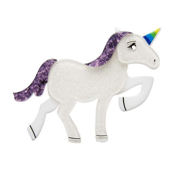 Erstwilder - Ula the Unicorn Brooch (2018) purple - 20th Century Artifacts
