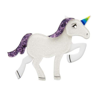 Erstwilder - Ula the Unicorn Brooch (2018) purple - 20th Century Artifacts