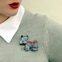 Load image into Gallery viewer, Erstwilder - Wallace the Scottie Dog Brooch (2015) - 20th Century Artifacts