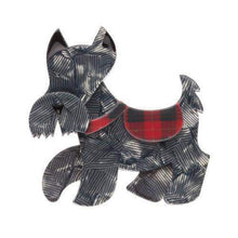 Load image into Gallery viewer, Erstwilder - Wallace the Scottie Dog Brooch (2015) - 20th Century Artifacts