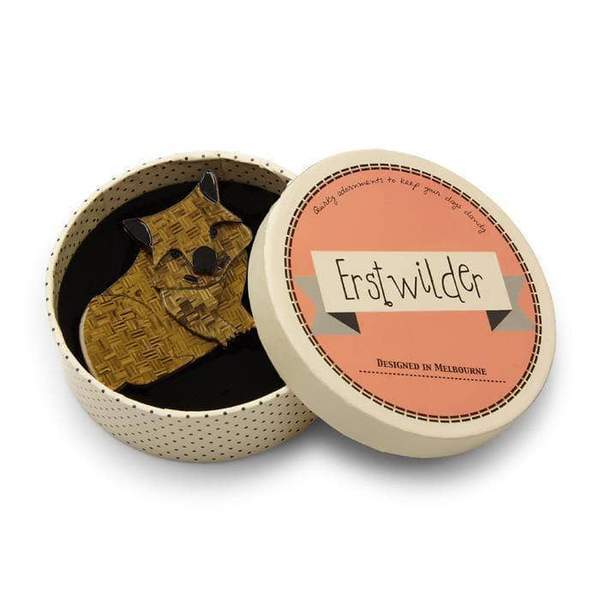 Erstwilder - Wary Warri Wombat Brooch (2017) - 20th Century Artifacts