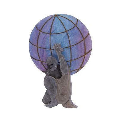 Erstwilder - Weight of the World Brooch - 20th Century Artifacts
