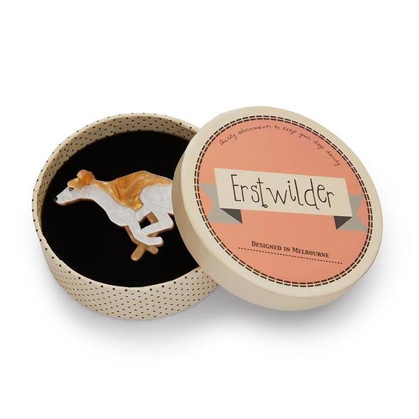 Erstwilder - Weightless Whippet Brooch (2020) - 20th Century Artifacts