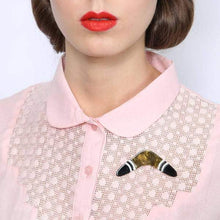 Load image into Gallery viewer, Erstwilder - What Goes Around Boomerang Brooch (2016) - 20th Century Artifacts