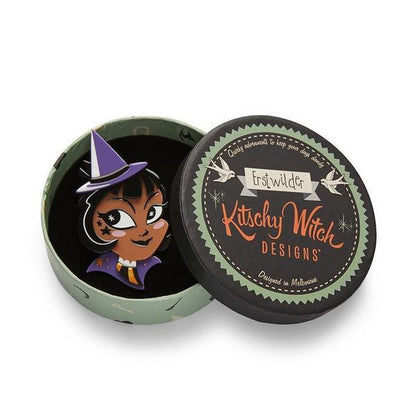Erstwilder - Which Witch? Brooch (2020) dark - 20th Century Artifacts