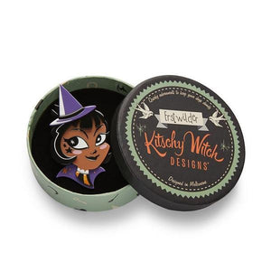 Erstwilder - Which Witch? Brooch (2020) dark - 20th Century Artifacts