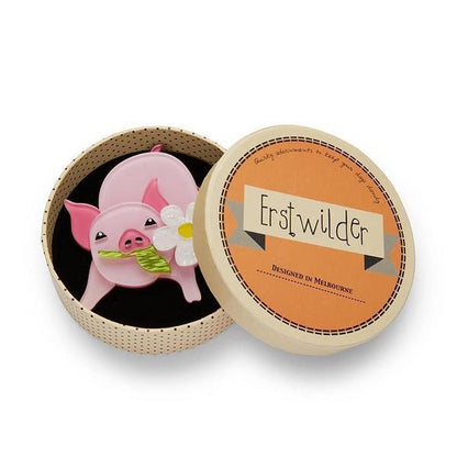 Erstwilder - Wilbur the Wonder Pig Brooch (2020) - 20th Century Artifacts