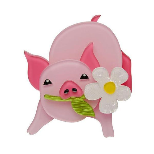 Erstwilder - Wilbur the Wonder Pig Brooch (2020) - 20th Century Artifacts