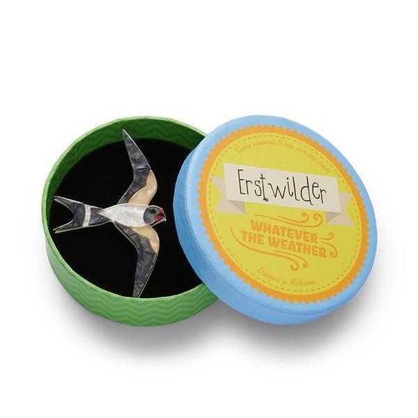 Erstwilder - Wind Rider Swallow Brooch (2020) - 20th Century Artifacts