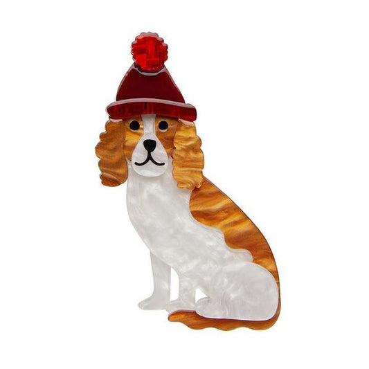Erstwilder - Wintertime Walkies Dog Brooch (2020) - 20th Century Artifacts