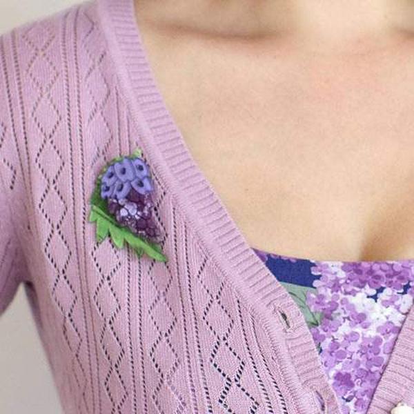 Erstwilder - Wistful Wisteria Brooch (2016) - 20th Century Artifacts