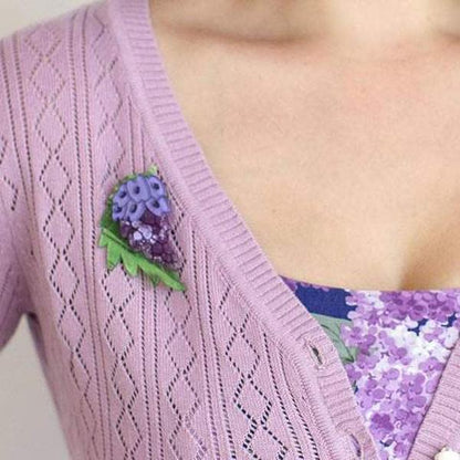 Erstwilder - Wistful Wisteria Brooch (2016) - 20th Century Artifacts