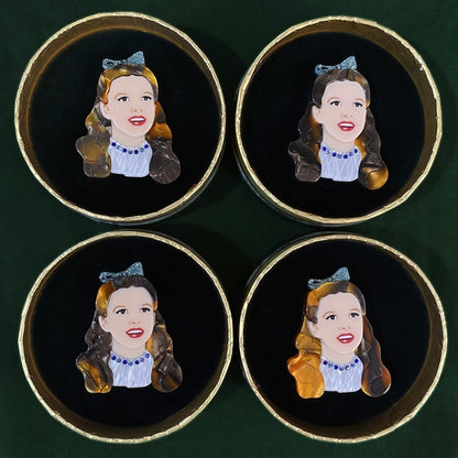Erstwilder - Wizard of Oz - Dorothy Gale Brooch - 20th Century Artifacts