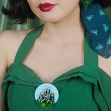 Load image into Gallery viewer, Erstwilder - Wizard of Oz - Emerald City Brooch - 20th Century Artifacts
