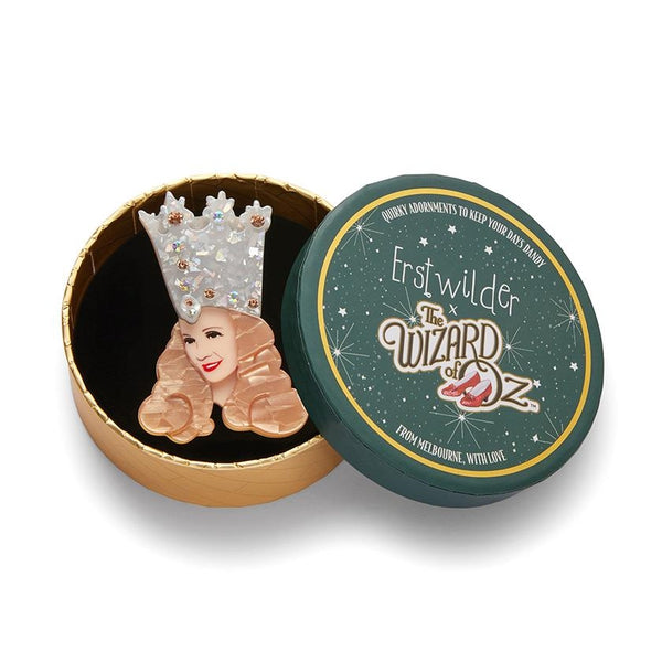 Erstwilder - Wizard of Oz - Glinda the Good Witch Brooch - 20th Century Artifacts