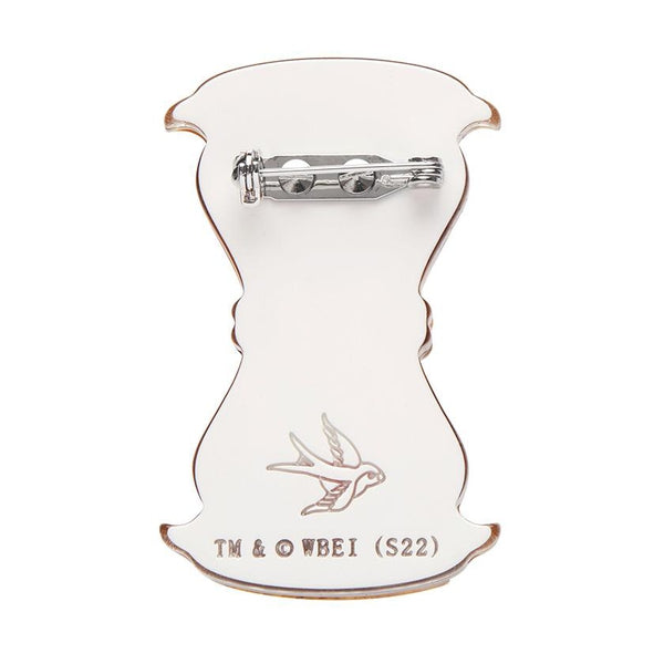 Erstwilder - Wizard of Oz - Hourglass Brooch - 20th Century Artifacts