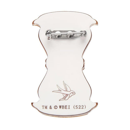 Erstwilder - Wizard of Oz - Hourglass Brooch - 20th Century Artifacts