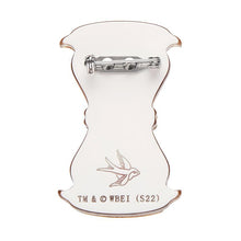 Load image into Gallery viewer, Erstwilder - Wizard of Oz - Hourglass Brooch - 20th Century Artifacts