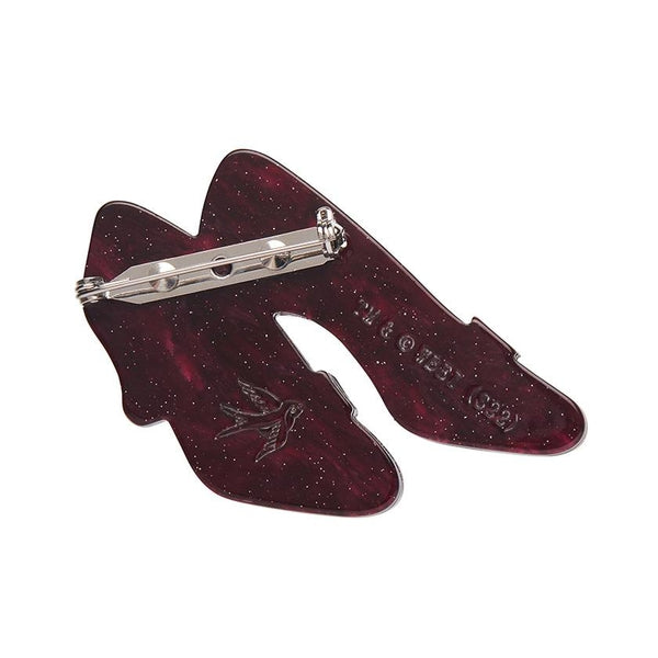 Erstwilder - Wizard of Oz - Ruby Slippers Brooch - 20th Century Artifacts