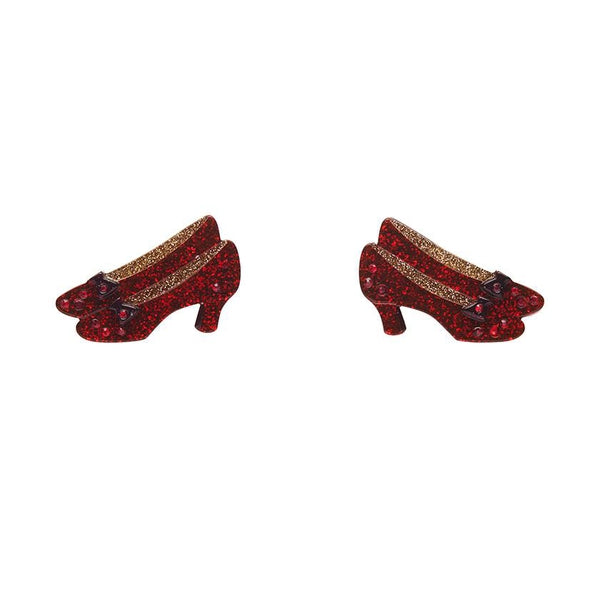 Erstwilder - Wizard of Oz - Ruby Slippers Double Brooch - 20th Century Artifacts
