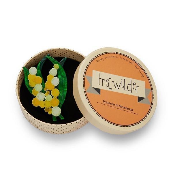 Erstwilder - Woven Wattle Brooch (2020) - 20th Century Artifacts