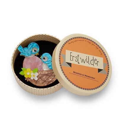 Erstwilder - Young Love Birdies Brooch (2020) - 20th Century Artifacts