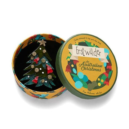 Erstwilder - Yuletide Timber Christmas Tree Brooch (2021) - 20th Century Artifacts