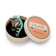 Load image into Gallery viewer, Erstwilder - Zelda the Zany Zebra Brooch - 20th Century Artifacts