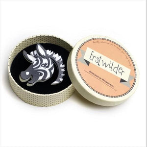 Erstwilder - Zesty Zebra Brooch (2018) - 20th Century Artifacts
