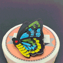 Load image into Gallery viewer, Erstwilder - Prettiest Papillion Cairns Birdwing Butterfly Brooch - 20th Century Artifacts