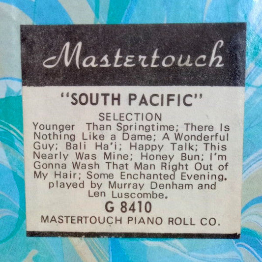 Pianola Roll - South Pacific Selection - Mastertouch G8410 - 20th Century Artifacts