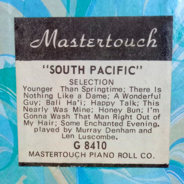 Pianola Roll - South Pacific Selection - Mastertouch G8410 - 20th Century Artifacts