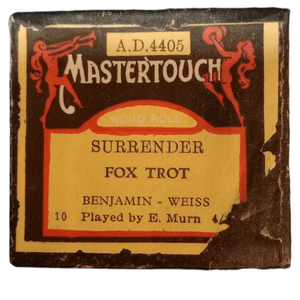Pianola Roll - Surrender - Mastertouch AD4405 - 20th Century Artifacts