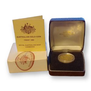 Royal Australian Mint Proof $200 Gold Coin Koala 1980 - 20th Century Artifacts