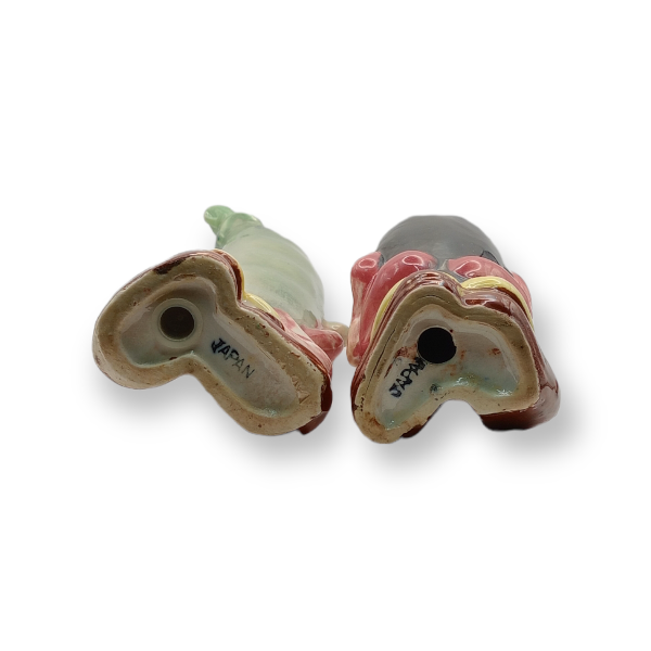 Salt & Pepper Shakers - Anthropomorphic Vegetables - 20th Century Artifacts