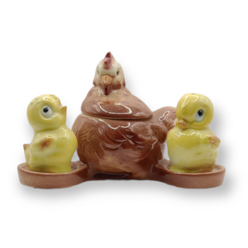 Salt & Pepper Shakers - Goebel Chicken with Chicks - 20th Century Artifacts