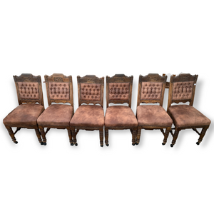 Set of 6 Edwardian Dining Chairs - 20th Century Artifacts