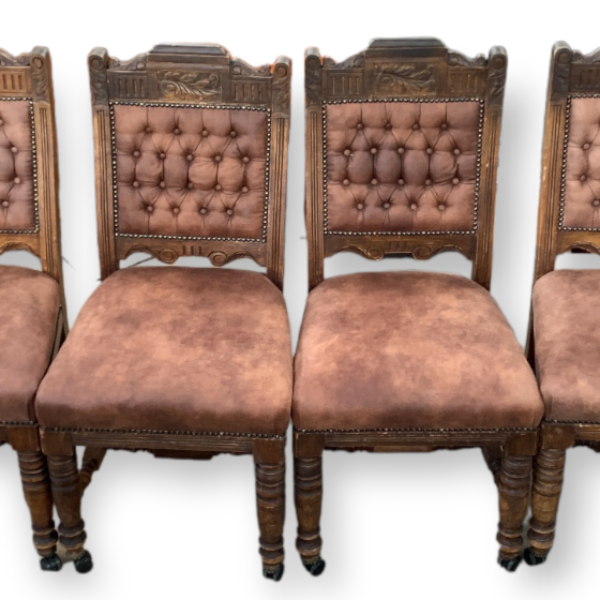 Set of 6 Edwardian Dining Chairs - 20th Century Artifacts