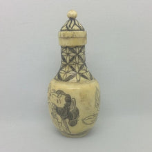 Load image into Gallery viewer, Snuff Bottle - Carved Bone Erotic Couple 2 of 5 - 20th Century Artifacts