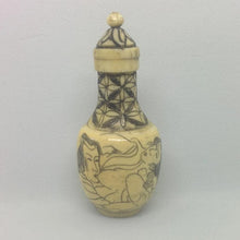 Load image into Gallery viewer, Snuff Bottle - Carved Bone Erotic Couple 2 of 5 - 20th Century Artifacts