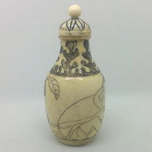 Load image into Gallery viewer, Snuff Bottle - Carved Bone Erotic Couple 3 of 5 - 20th Century Artifacts