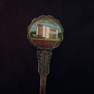 Souvenir Spoon - Flynn's Church Alice Springs Australia - 20th Century Artifacts