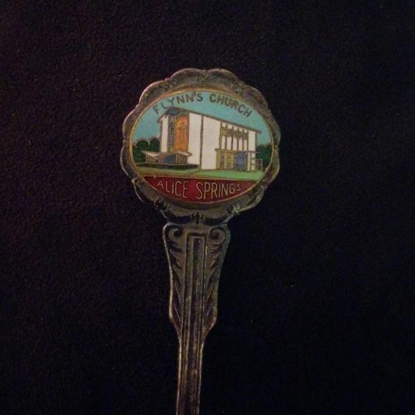 Souvenir Spoon - Flynn's Church Alice Springs Australia - 20th Century Artifacts