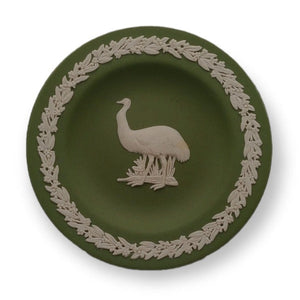 Wedgwood Jasperware Plate - Australian Birds - Emu - 20th Century Artifacts